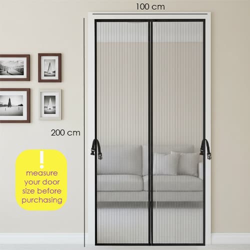 100 cm width × 200 cm height — measure your door before purchase